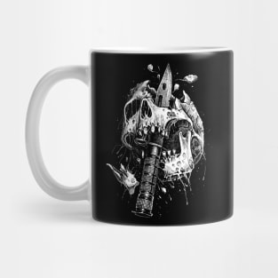 horrorart Skulls knife Mug